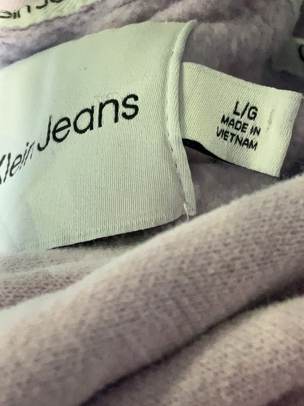Calvin Klein Lavender Logo Hoodie size large - Picture 5 of 9